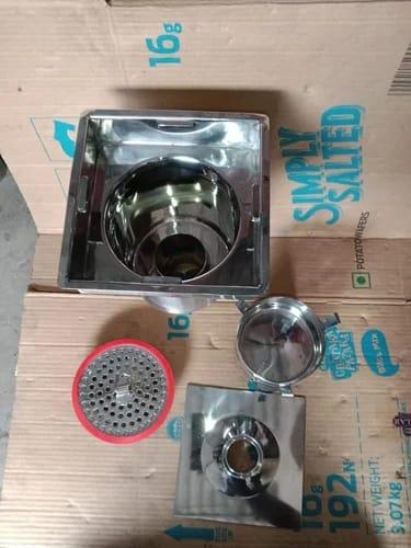 SS Drain Trap Unit - Stainless Steel Floor Drain Trap for Sanitary Ware